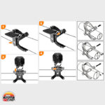 براکت خرچنگی پروژکتور خودرو