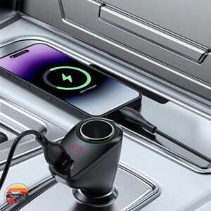 شارژر فندکی خودرو گرین لاین مدل Green Lion Power Drive