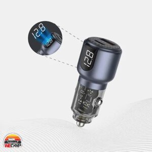 شارژر فندکی دو پورت 75 وات گرین لاین مدل Green Lion GL-CC16