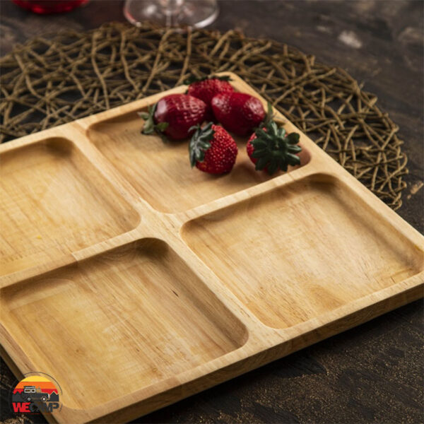 اردورخوری چهارخانه چوبی مربع بزرگ TK مدل 1032L - Image 2