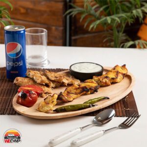 دیس چوبی بیضی سایز بزرگ TK مدل 1067L