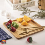 دیس چوبی مربع متوسط TK 1078M