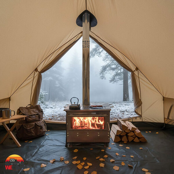 بخاری هیزمی لایف کمپ VLUX