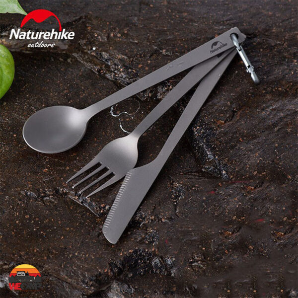 ست قاشق چنگال چاقو تیتانیومی نیچرهایک NH19T011-D