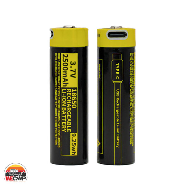 باتری 18650 قابل شارژ USB‑C