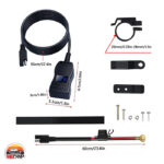 شارژر USB دوحالته موتورسیکلت
