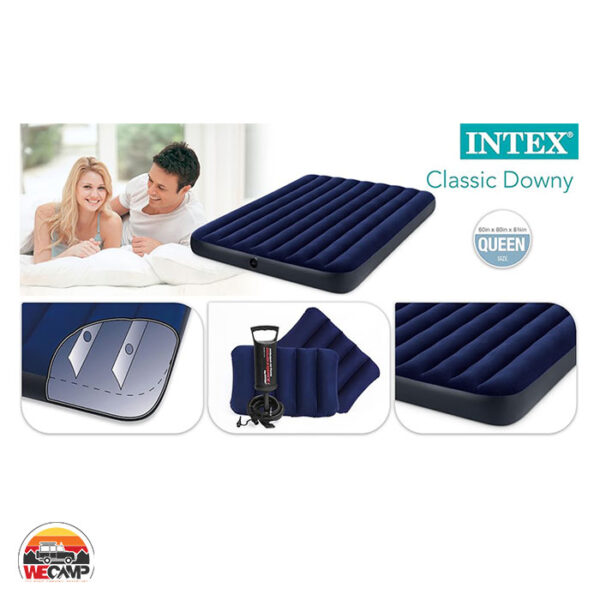 تشک بادی دونفره اینتکس Classic Downy