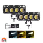 ست پروژکتور چهار لنز دو رنگ Motolight