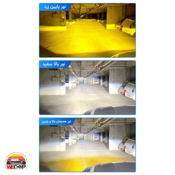 ست پروژکتور چهار لنز دو رنگ Motolight