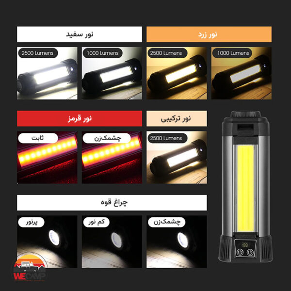 چراغ کمپینگ گرین لاین Trio Beam Lite
