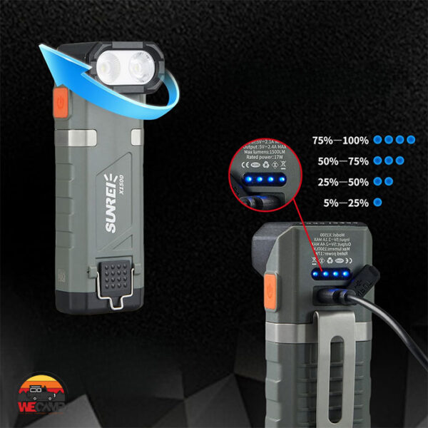 چراغ دستی Sunrei X1500