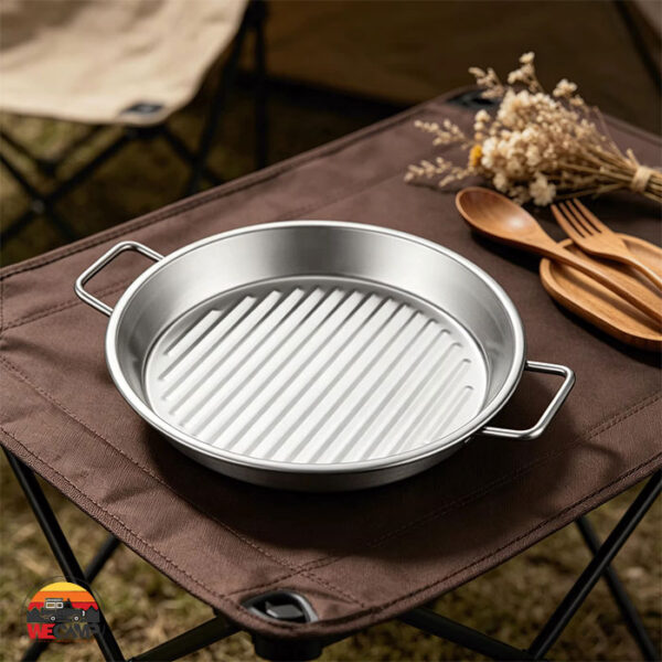 تابه استیل دسته‌دار 18 سانتی‌متر