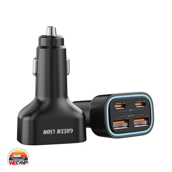 شارژر فندکی گرین لاین Quad Port